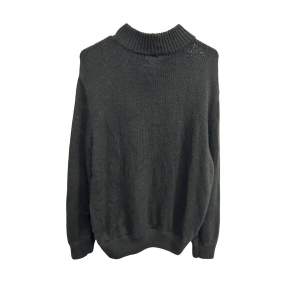 Aerie NEW Womens Black Long Sleeve Turtleneck Sweater Sz Medium - Picture 2 of 8